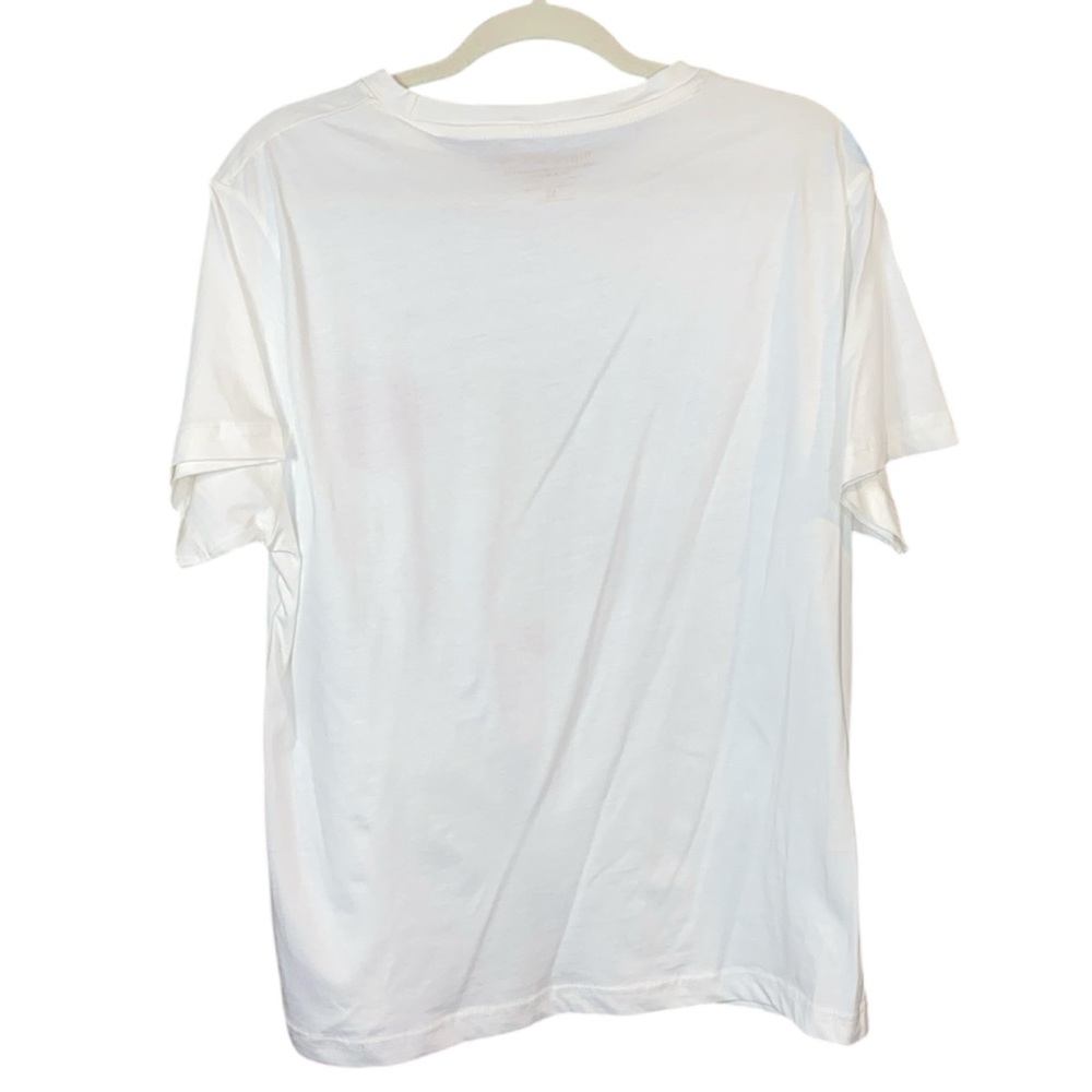 NWOT mure + grand White/Red Multicolor 100% Cotton Breakfast Club Tee, Size XL - Picture 4 of 6